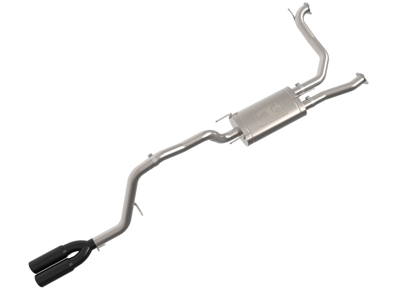 aFe Vulcan Series 3in Stainless Steel Cat-Back Exhaust w/ Black Tip Nissan Armada 25-26 V6-3.5L (tt)