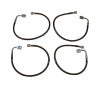MaxTrac 07-18 Jeep Wrangler JK 2WD/4WD Front & Rear Extended Brake Line Kit
