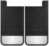 Husky Liners Universal 12in Wide Black Rubber Rear Mud Flaps w/ Weight