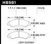 Hawk 07 Chevy Tahoe / 07 GMC Yukon HPS 5.0 Front Brake Pads
