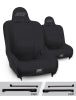 PRP Premier High Back Suspension Seats Kit for Jeep Wrangler CJ7/YJ (Pair) - Black
