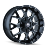 Mayhem 8015 Warrior 20x10 / 8x165.1 BP / -25mm Offset / 130.8mm Hub Gloss Black Milled Wheel
