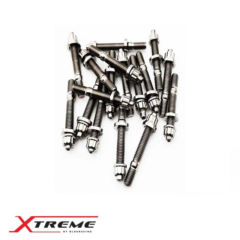 BLOX Racing M8X1.25X65mm Single Piece - Titanium