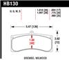Hawk Universal Brembo DTC-70 Race Brake Pads