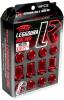 Project Kics 12X1.50 Red Leggdura Racing Lug Nuts - 16 PCS