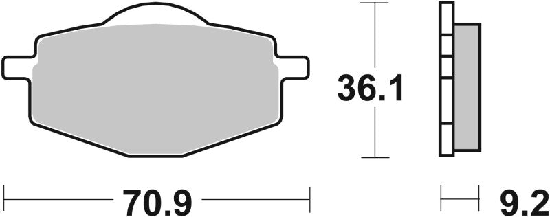 Brembo 96-96 Yamaha TY Z (Scottish) 250cc Sinter Brake Pad - Front