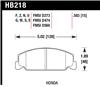 Hawk 88-89 Civic Si / 92-00 Civic CX / 88-00 DX / 98-00 GX HP Plus Street  Front Brake Pads