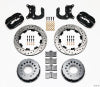 Wilwood Forged Dynalite P/S Rear Kit Drilled Rotor Mopar/Dana 2.36in Off w/Snap Ring Bearing