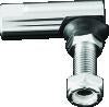 Kuryakyn Barrel Style Right Hand Female 5/16in-24 Threads Chrome