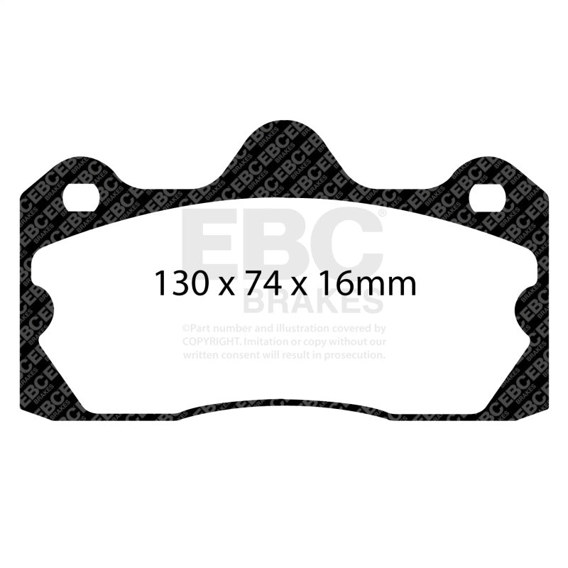 EBC 10+ Lotus Evora 3.5 Redstuff Rear Brake Pads