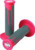ProTaper Full Diamond Clamp-On Grips - Red/Dark Gray