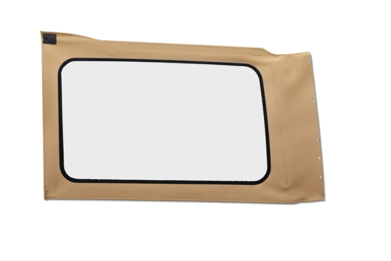 Bestop 18-26 Jeep Wrangler JL Oe JL Replacement Windows (Quarter Left Hand 4-Door Tan Twill Clear)