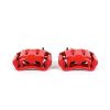 Power Stop 05-12 Ford F-350 Super Duty Front Red Calipers w/Brackets - Pair