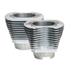S&S Cycle 07-16 BT 4-1/8in Bore Cylinder Set For 124in & 124in Dish Hot Set Up Kits - Silver