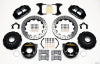 Wilwood Narrow Superlite 4R Rear P-Brk Kit 12.88in Drilled Mopar/Dana 2.36in Off w/Snap Ring Bearing