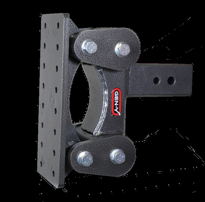 Gen-Y The Boss Torsion-Flex Pintle Plate 3in Shank 6.5in Drop 2.4K TW 21K Hitch