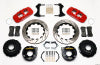 Wilwood AERO4 Rear P-Brake Kit 14.00in Drill Red Mopar/Dana 2.36in Off w/Snap Ring Bearing