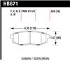Hawk 11+ Subaru Legacy GT Performance Ceramic Rear Street Brake Pads