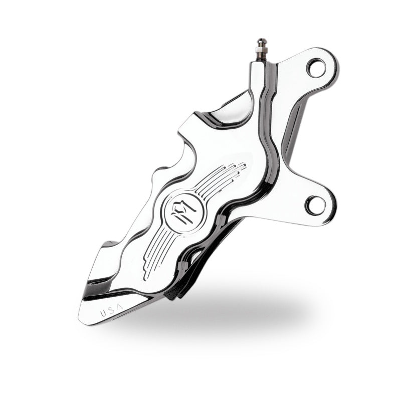 Performance Machine Front 6 Piston Diff Bore Caliper - Chrome