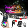 XK Glow XKmax RGBW 10pc addressable Motorcycle Underglow Light Kit