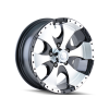 ION Type 136 15x6 / 6x139.7 BP / 0mm Offset / 108mm Hub Black/Machined Wheel