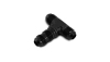 Vibrant -6AN Bulkhead Adapter Tee Fitting - Anodized Black Only