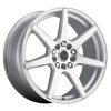Raceline 131S Evo 17x7.5in / 5x100/5x114.3 BP / 40mm Offset / 72.62mm Bore - Silver & Machined Wheel
