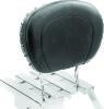 Mustang Harley FL Touring Sissy Bar Pad (12x9) w/Blk Pearl Studs - Black