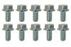 Moroso 5/16in-18 Serrated Zinc Flange Bolt - 10 Pack