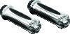 Kuryakyn Zombie Grips Without Throttle Boss Throttle-By-Wire Chrome