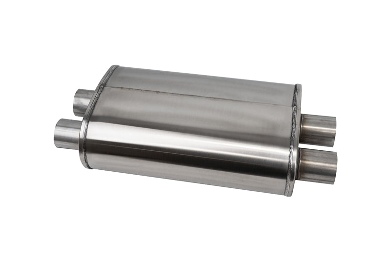 Corsa PRO-Series Tuned 304SS Muffler 2.5in Dual Inlet/Outlet - 22.25in OAL