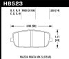 Hawk 17-19 Fiat 124 Spider 1.4L Abarth Rear ER-1 Brake Pads