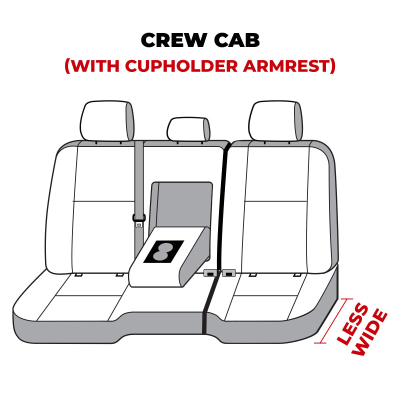 Covercraft 11-23 Dodge Ram Crew/Quad Cabs Rear w/FDA Endura Logo SeatSaver 2nd Row Seat Covers