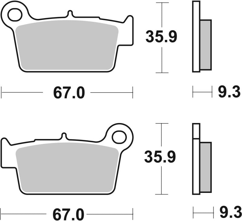 Brembo 09-13 Aprilia RXV 450cc Brake Pad - Rear