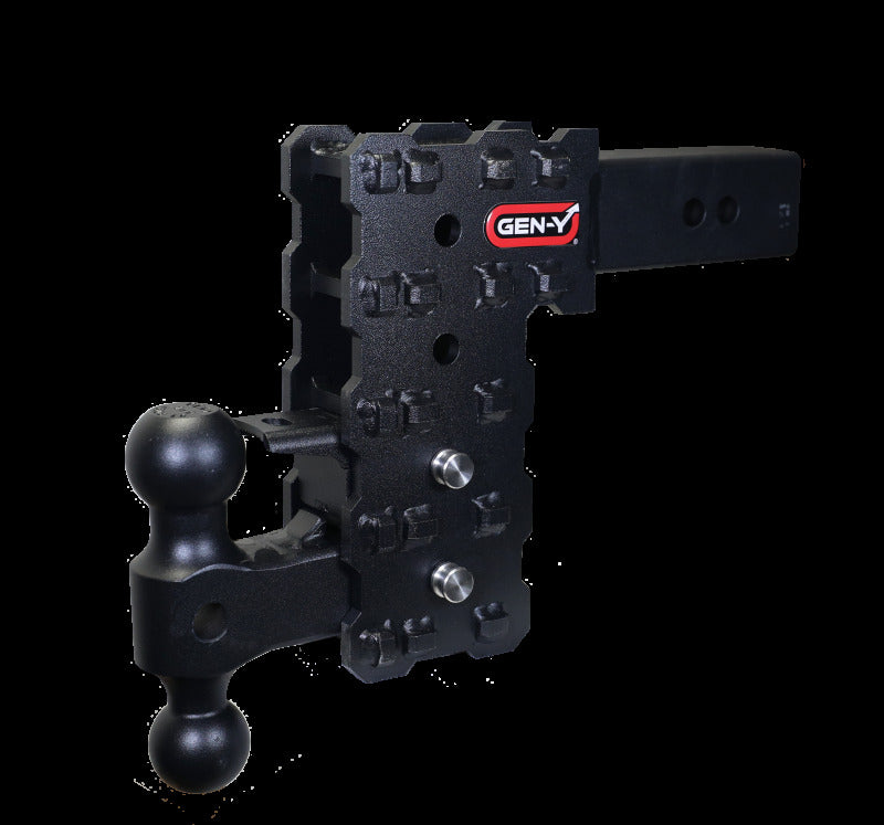Gen-Y Phantom-X 2.5in Solid Shank 7.5in Drop 1.6K TW 16K Hitch w/GH-051 & GH-032 (No Flat Towing)