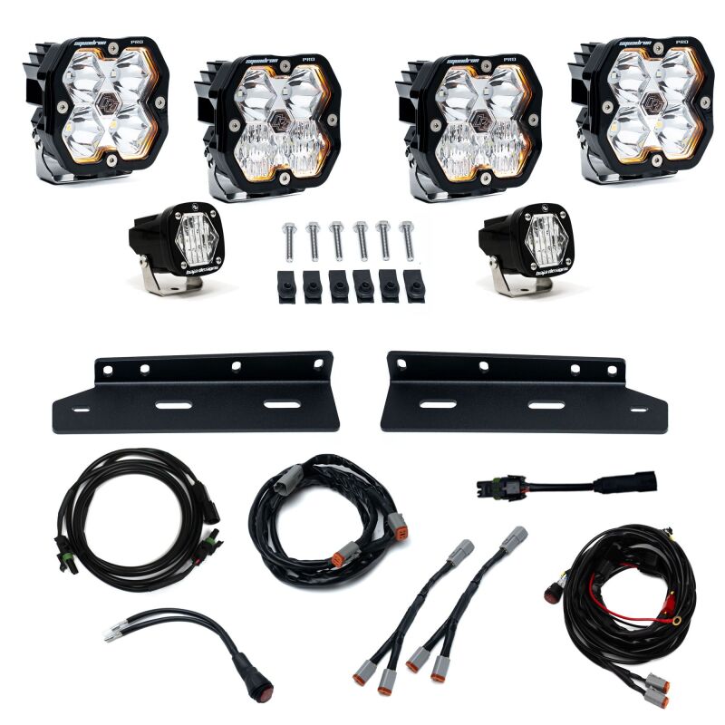 Baja Designs 21-25 Ford Raptor Squadron Pro 2.0/S1 Fog Pocket Kit (Multi Patterns) - Clear