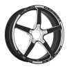 Weld Alumastar 1-Piece 18x6 / 5x120 BP / 2.7in. BS Polished Wheel - Non-Beadlock - Black