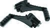 Kuryakyn Adjustable Passenger Pegs With ISO Small Pegs 10 and Up Black