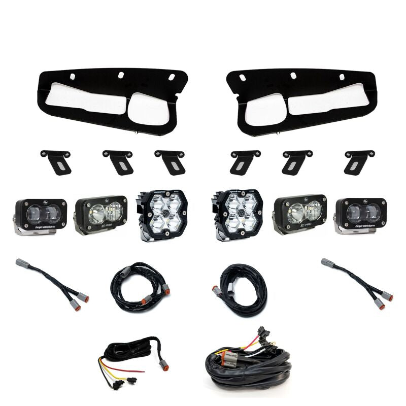 Baja Designs 21-25 Ford Bronco Squadron 2.0 Pro (Spot) / S2 SAE / S2 Pro D/C FPK Steel Bumper w/UP
