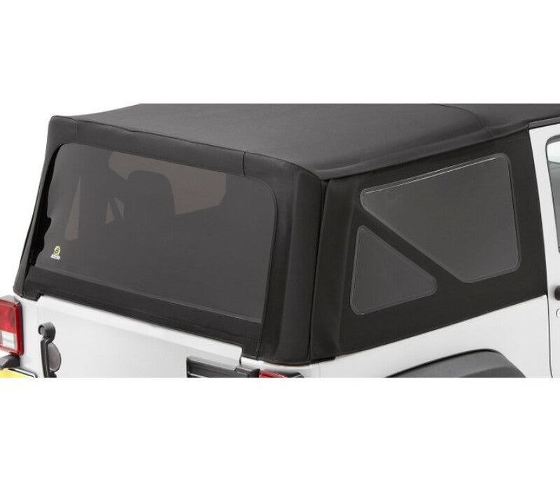 Bestop 07-09 Jeep Wrangler JK 2-Door Window Set (Premium Black Twill)