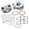 S&S Cycle Super Stock 3-5/8in Bore O-Ring Style Single Plug Cylinder Head Kit - Natural