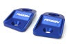 PERRIN 15-21 Subaru WRX/STI / 13-17 Crosstrek / 12-16 Impreza Upper Radiator Bracket Set - Blue