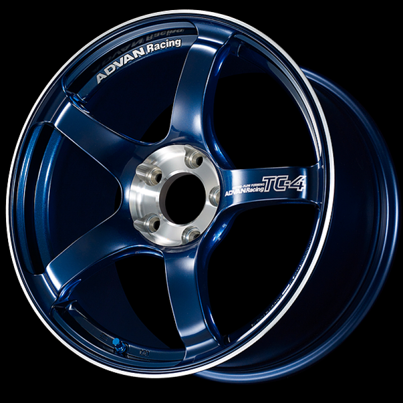 Advan TC-4 SE 18x9.5 / +45 Offset / 5x100 / 63mm Bore / Racing Indigo Blue and Diamond Cut