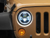 Raxiom 07-18 Jeep Wrangler JK Axial 7-In LED Headlights w/ DRL Turn Signals- Black Housing (Clear)