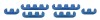Moroso Spark Plug Wire Separator Kit - 11mm - Blue