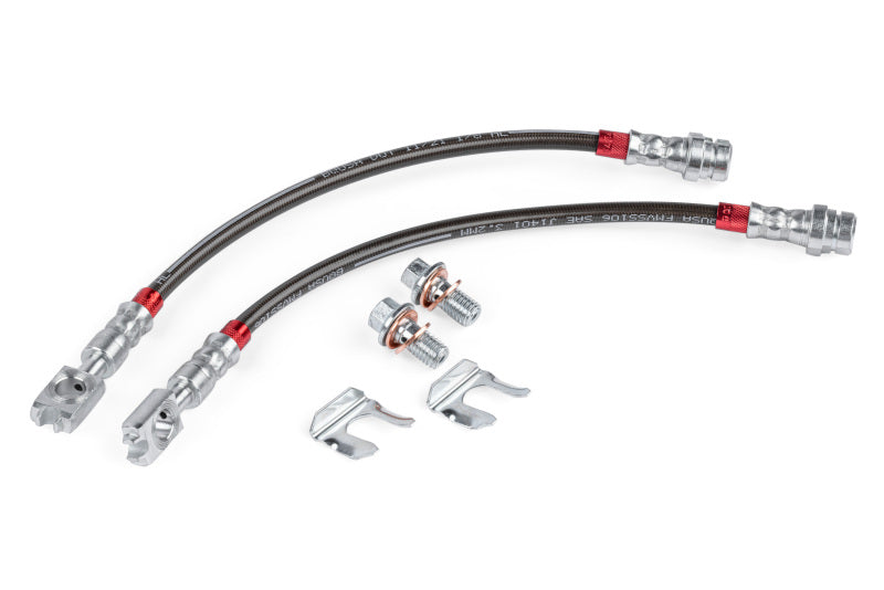 APR 15-24 Volkswagen GTI/19-24 Volkswagen Jetta Braided Stainless Steel Brake Line Set - Rear