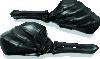 Kuryakyn Skeleton Hand Mirrors Black/Black