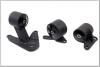 Innovative 92-96 Prelude F-Series/H-Series Black Steel Mounts 85A Bushings